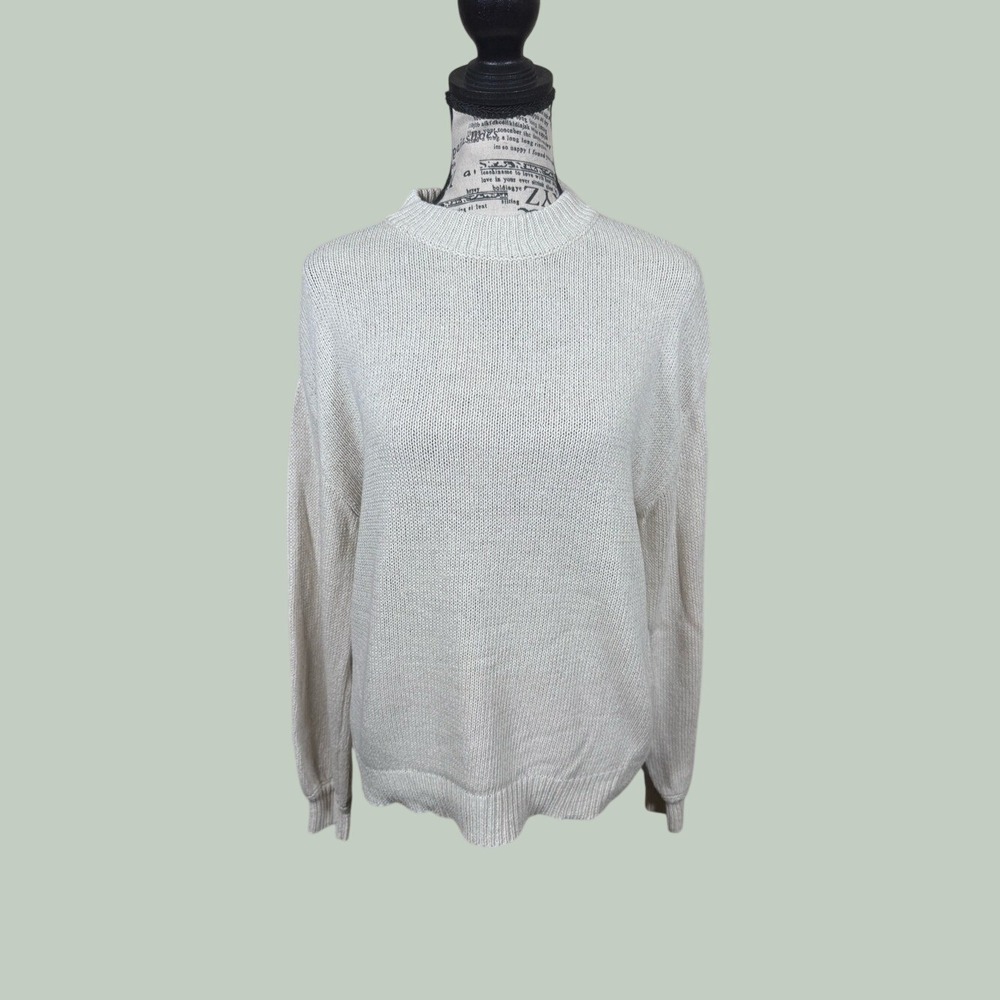 Mod Ref Cream Lightweight Crewneck Sweater